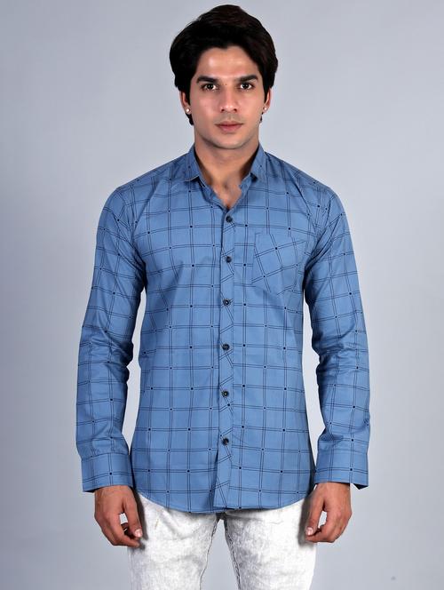 mens checks casual shirt - 20287740 -  Standard Image - 0