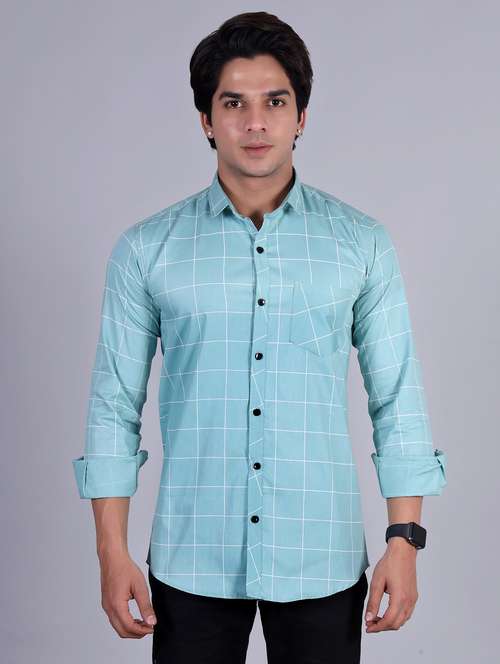 mens checks casual shirt - 20287753 -  Standard Image - 0