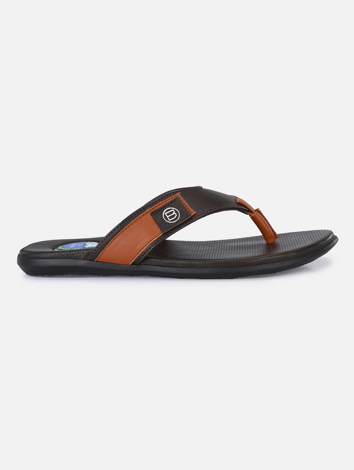 men brown slip on sandals - 20287813 - Standard Image - 2
