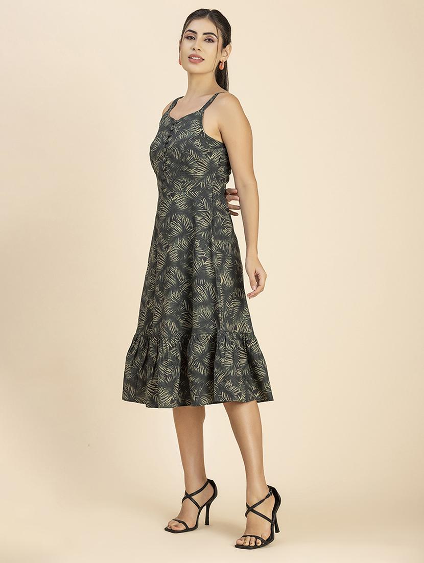 women's tiered dress polka dots dress - 20288015 - Standard Image - 2