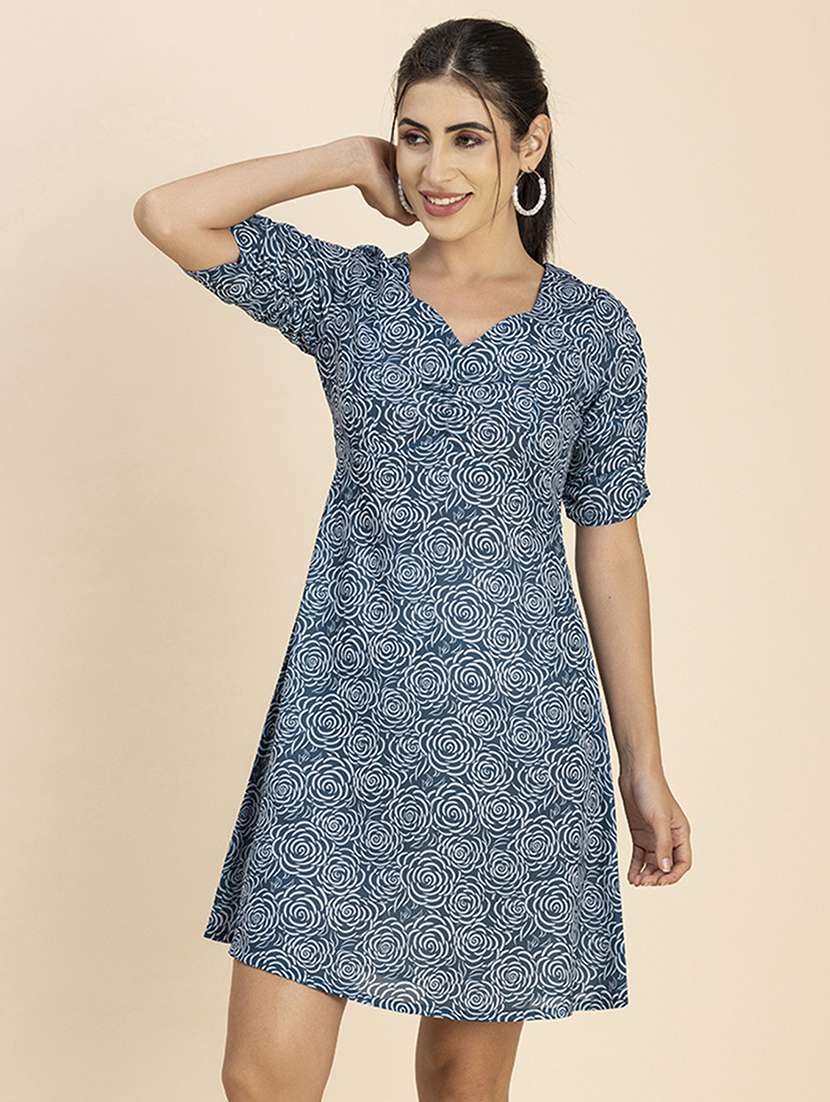 women's fit & flare floral dress