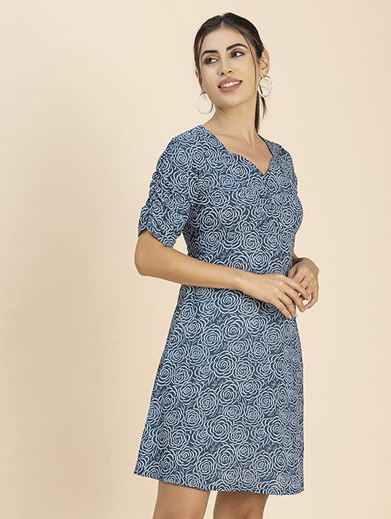 women's fit & flare floral dress - 20288026 -  Standard Image - 2
