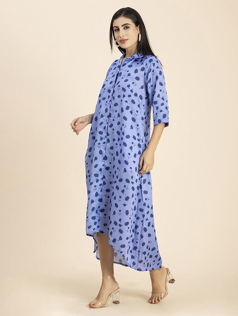 women's high low floral dress - 20288036 - Standard Image - 2