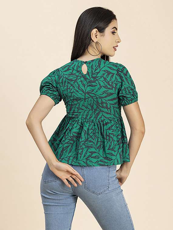 women's peplum v neck top - 20288094 -  Standard Image - 2