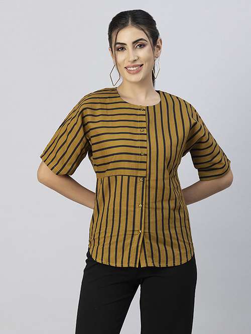 women's straight round neck top - 20288112 -  Standard Image - 0