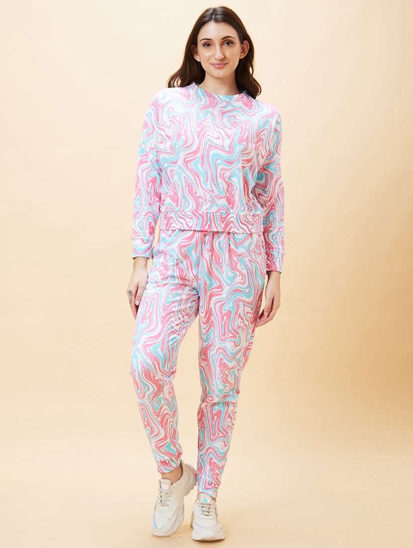 women white cotton active wear co-ord set