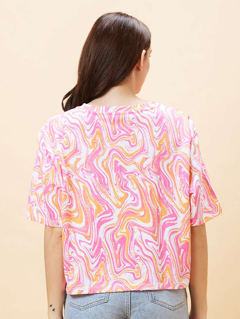 women white cotton regular t-shirt - 20288194 -  Standard Image - 2