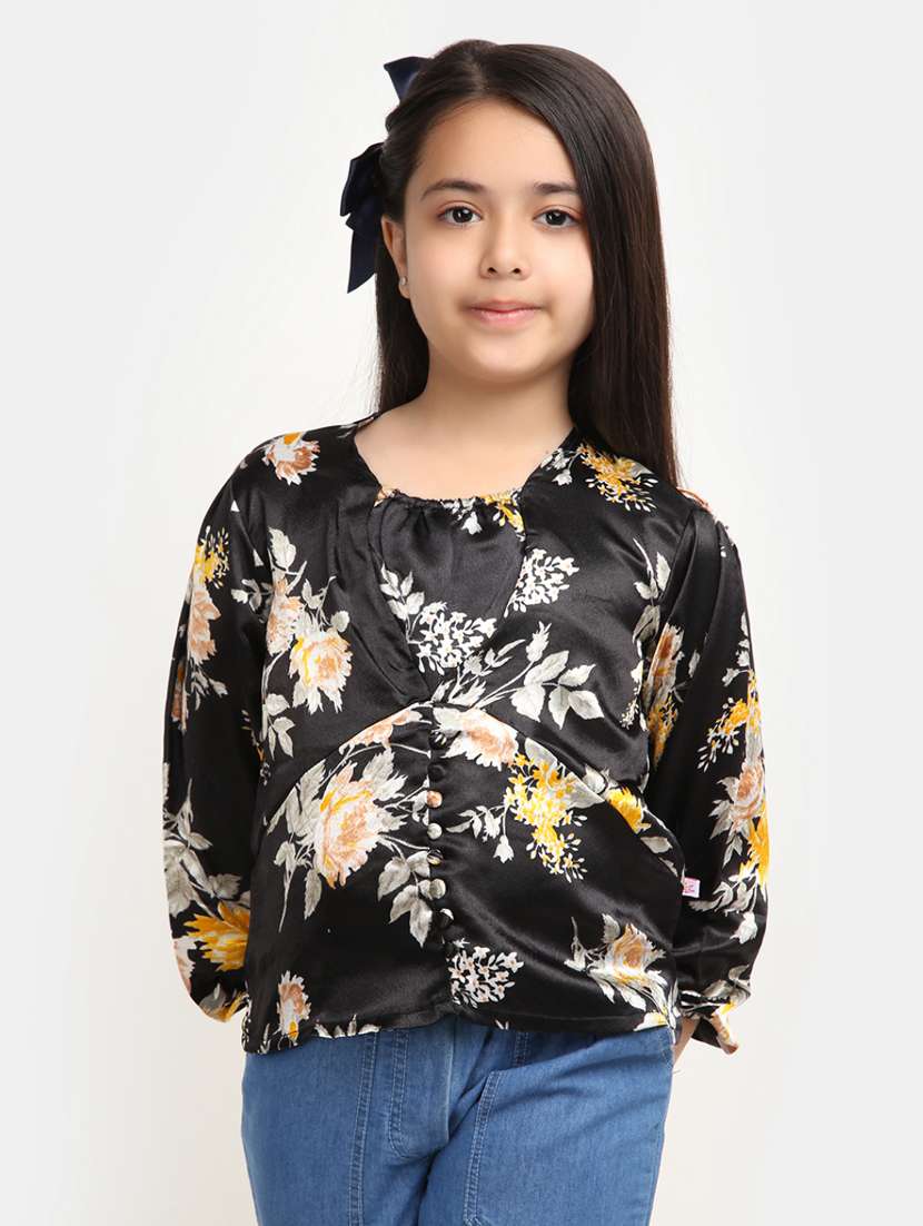 girls round neck top