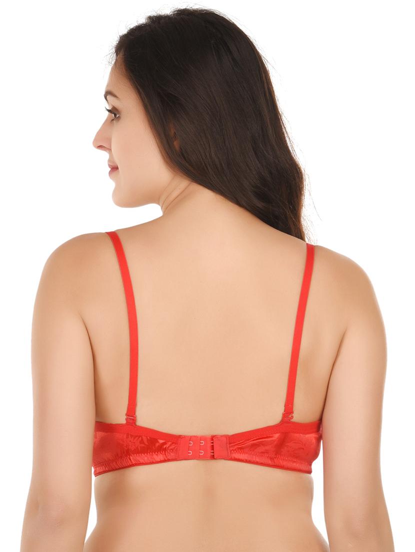 red nylon regular bra - 20288505 - Standard Image - 2