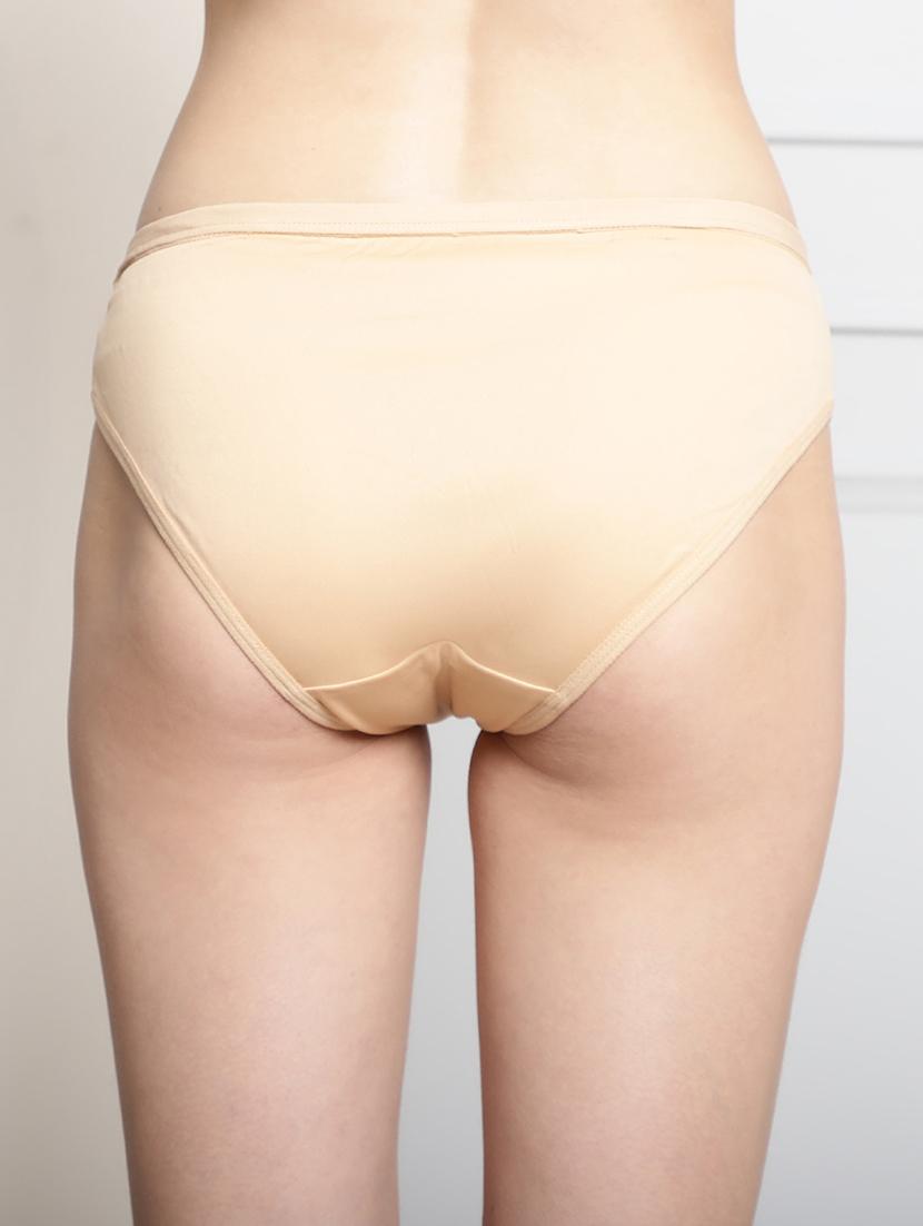 beige polyester bikini panty - 20289915 - Standard Image - 2