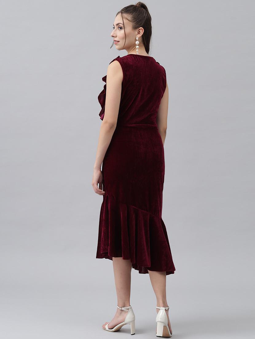 women's tiered dress solid dress - 20290083 - Standard Image - 2