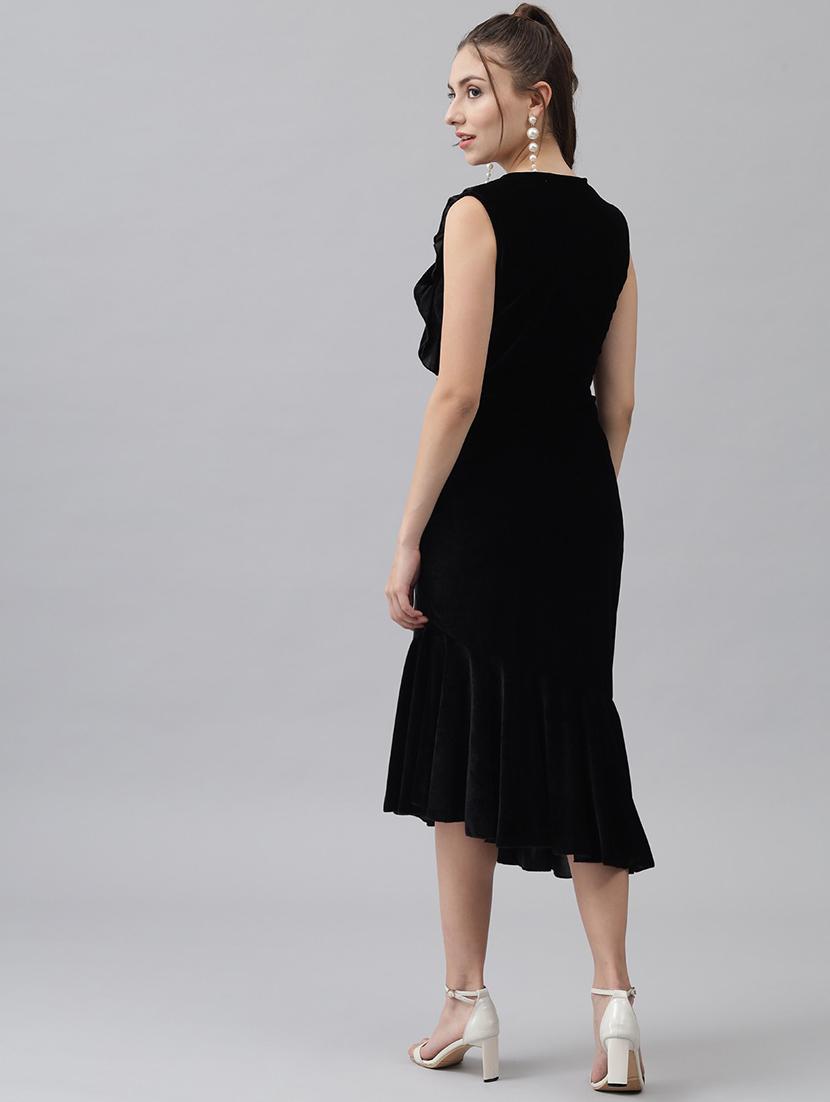 women's tiered dress solid dress - 20290085 - Standard Image - 2