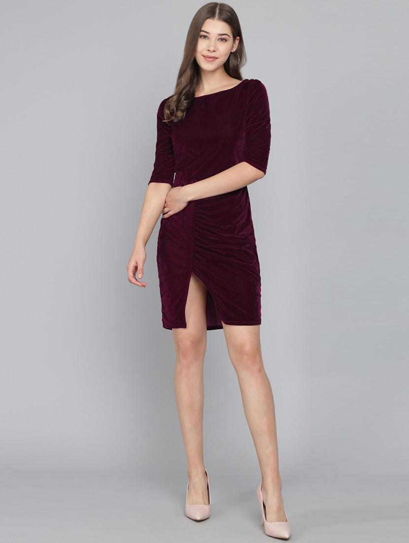 women's bodycon solid dress - 20290090 - Standard Image - 2