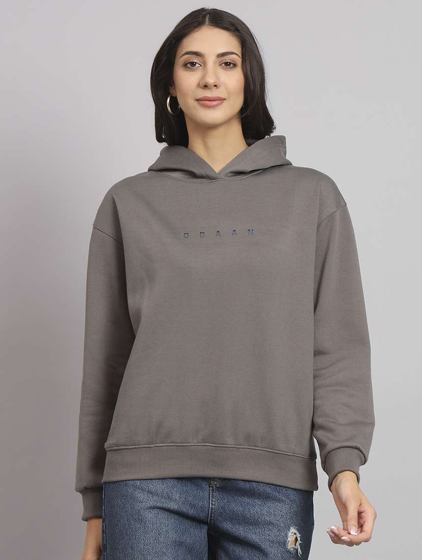 women's chest print sweatshirt