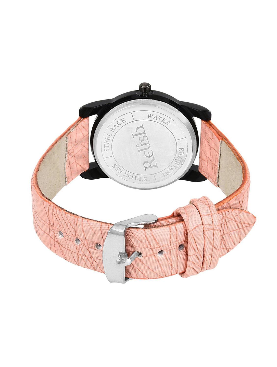 black leatherette watch - 20292639 - Standard Image - 2