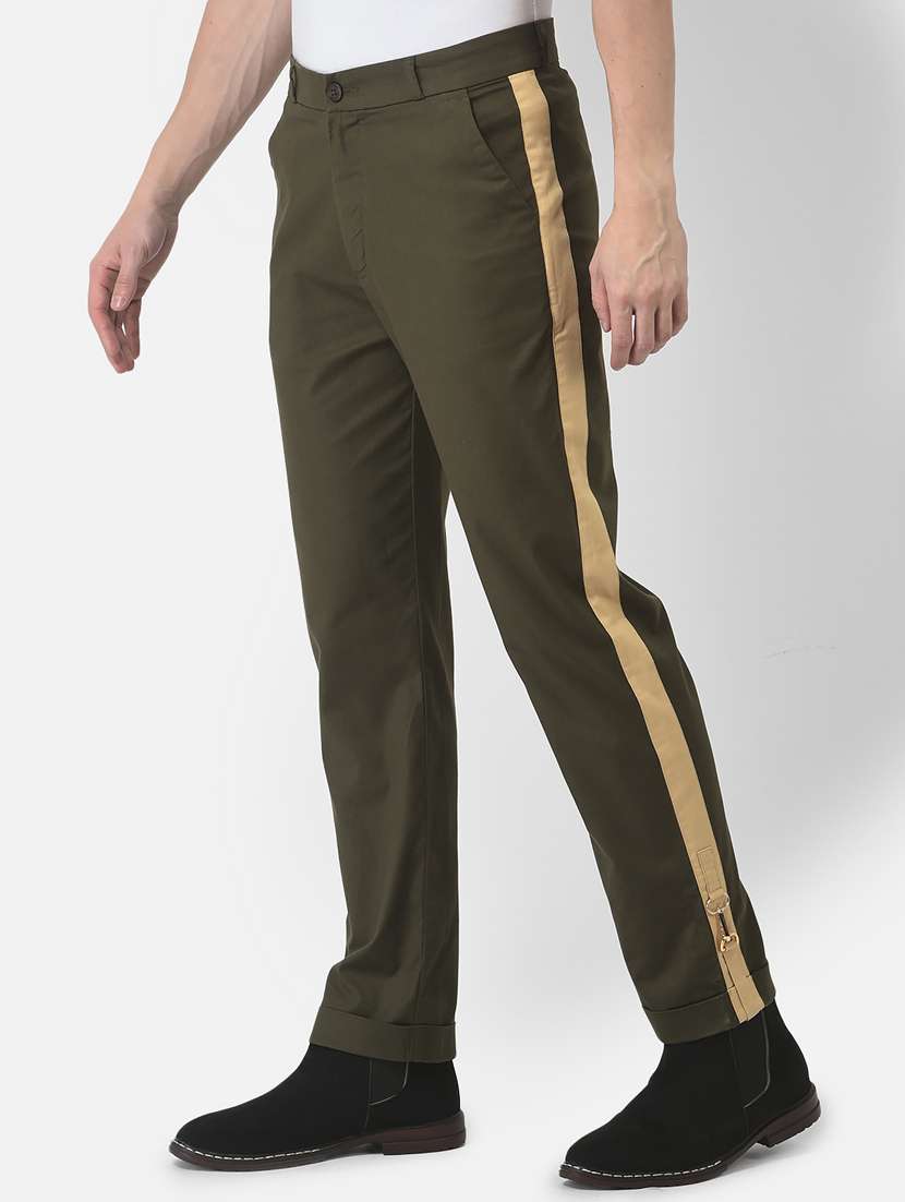 men tapered flat front casual trouser - 20294207 -  Standard Image - 2