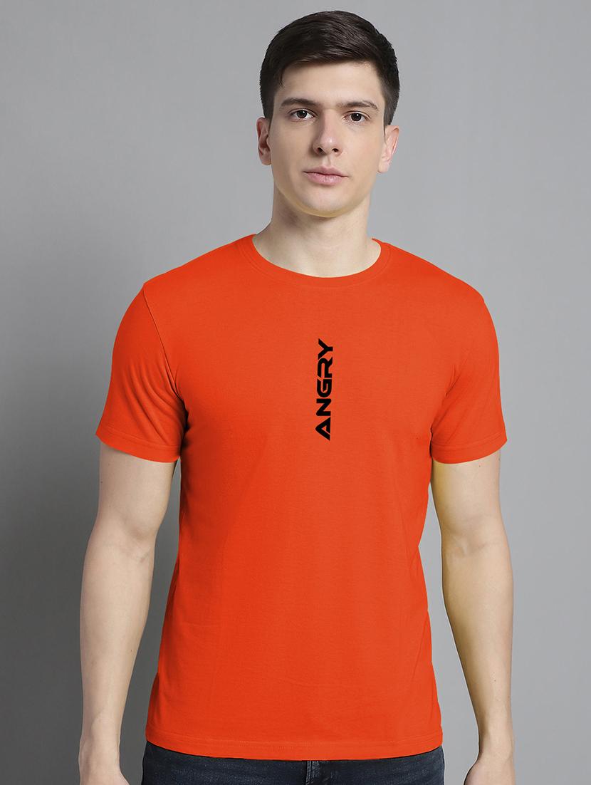 men round neck chest print t-shirt - 20295726 - Zoom Image - 0