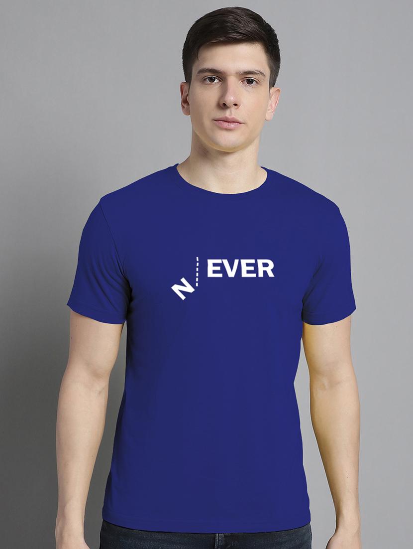 men round neck chest print t-shirt - 20295763 - Zoom Image - 0