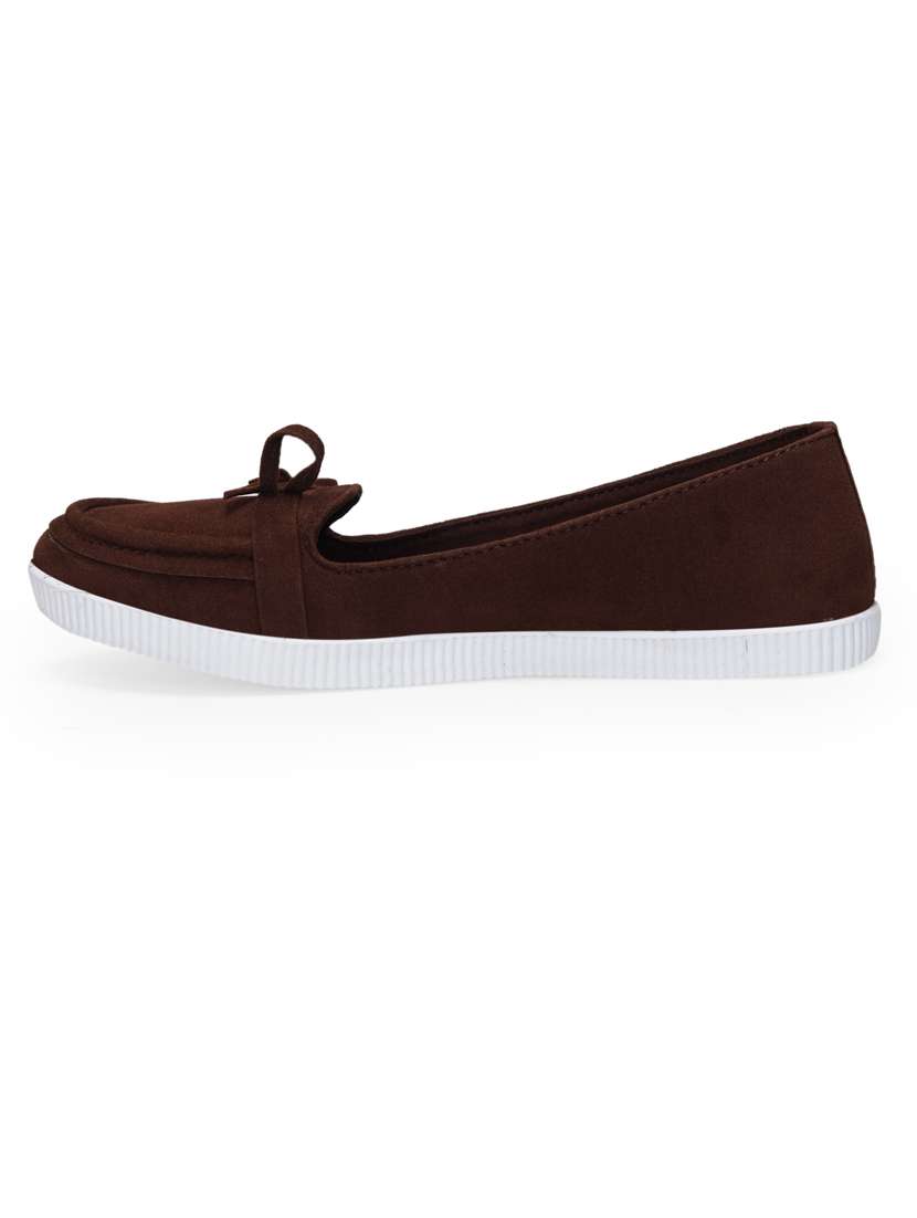 women brown slip on loafer - 20295801 -  Standard Image - 2