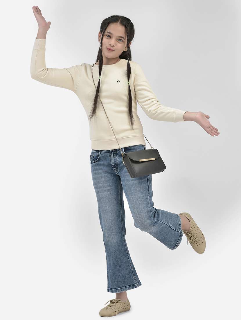 Plain Round Neck Sweatshirt