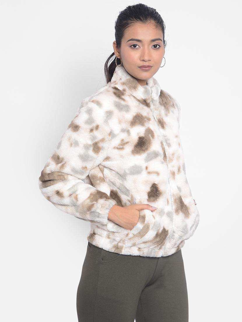 women multi colored polyester fur jacket jacket - 20295964 - Standard Image - 2