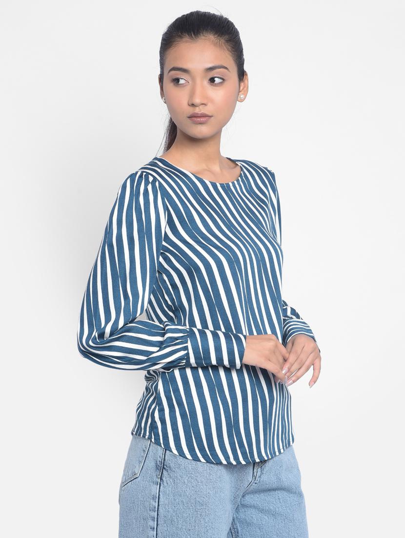 multi color stripes regular top - 20296112 - Standard Image - 2