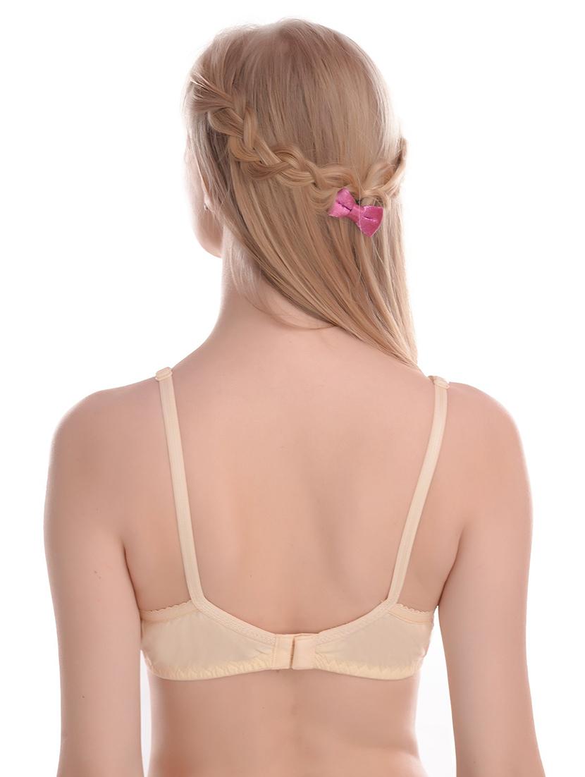 beige cotton blend bralette bra - 20296375 - Standard Image - 2