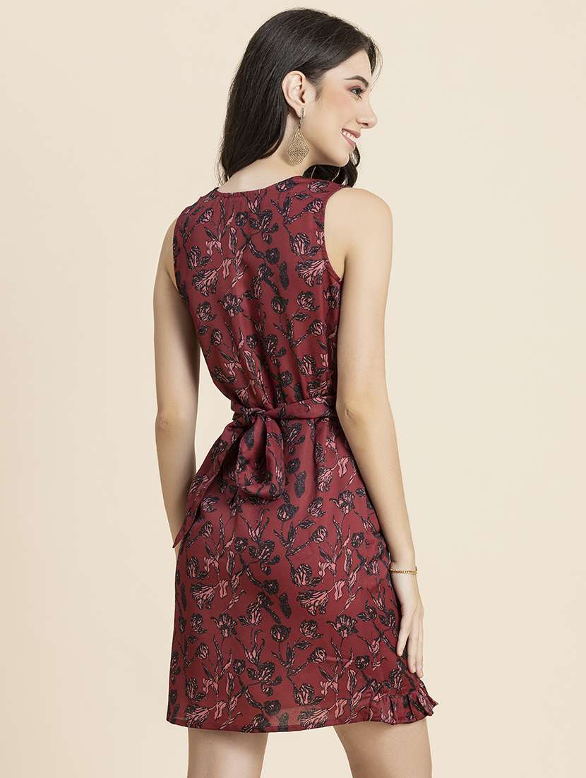 women's ruffle floral dress - 20296485 -  Standard Image - 2