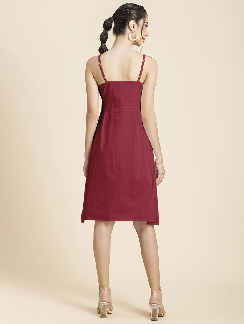 women's solid dress - 20296516 - Standard Image - 2