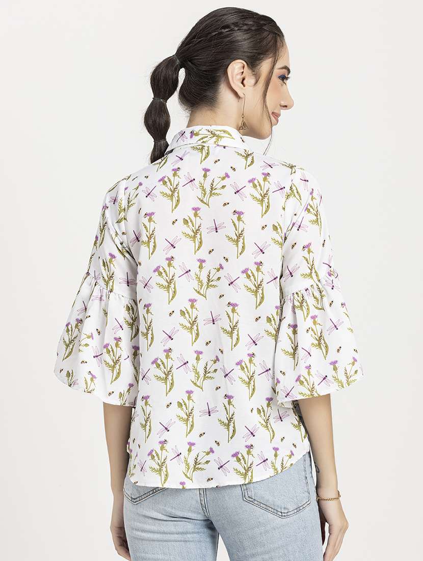 women's a line collared top - 20296758 - Standard Image - 2