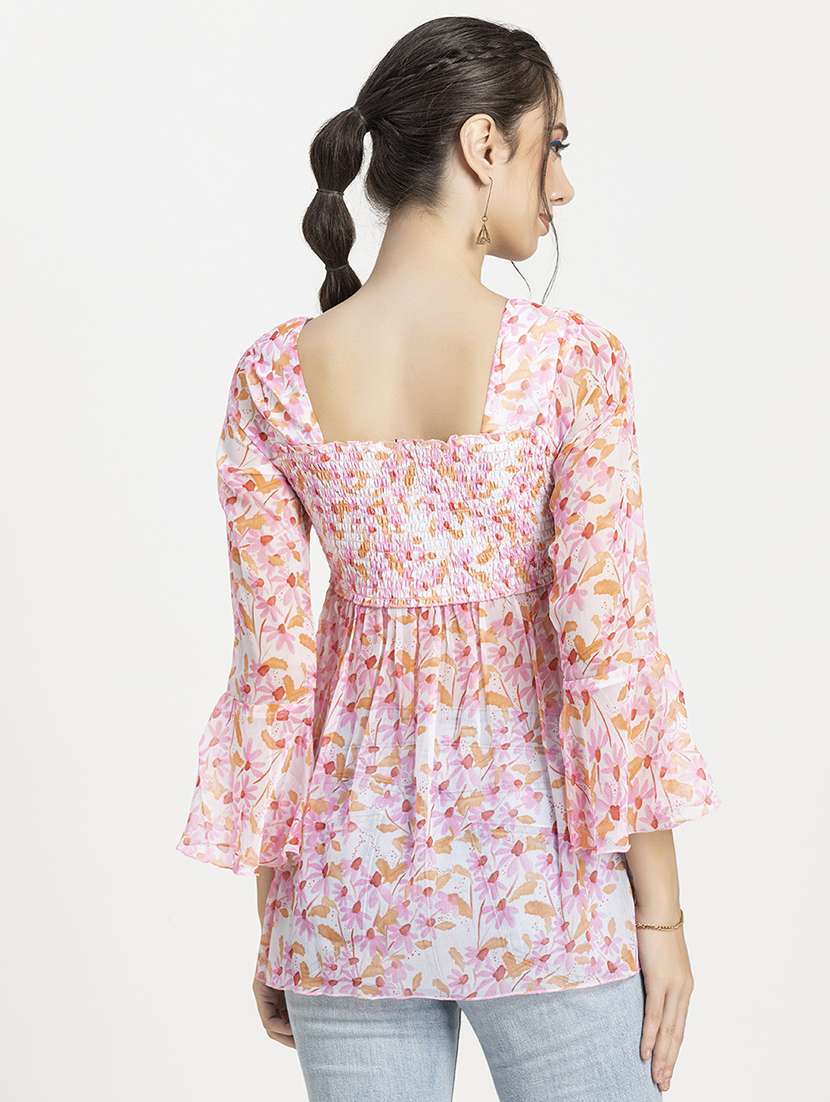 women's peplum square neck top - 20296766 -  Standard Image - 2