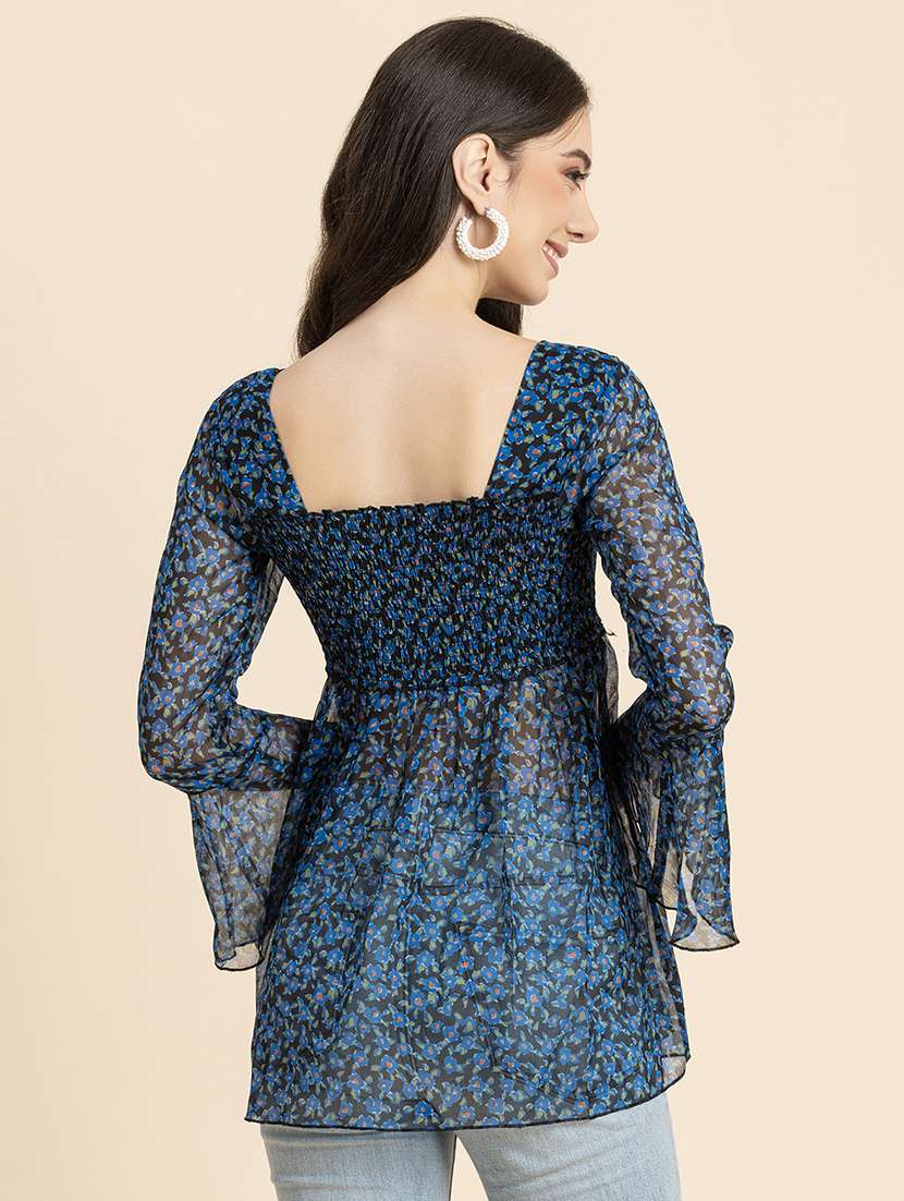 women's peplum square neck top - 20296767 -  Standard Image - 2