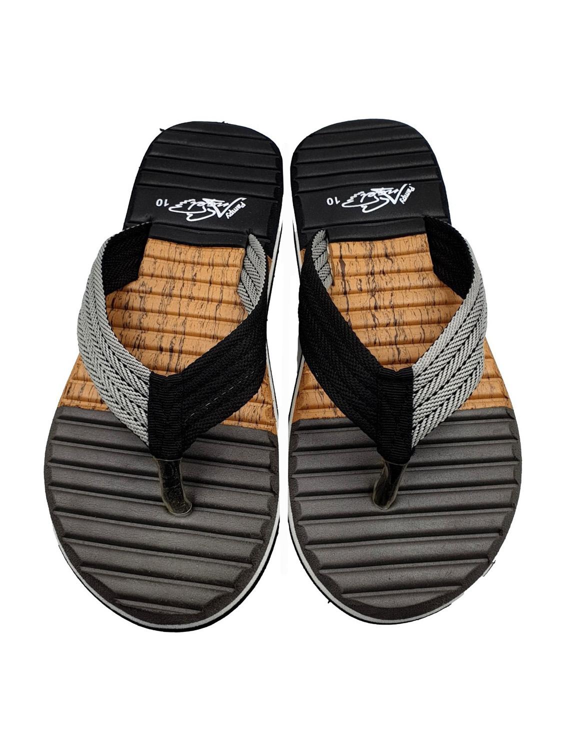 grey color block slip on slipper - 20296801 - Standard Image - 2