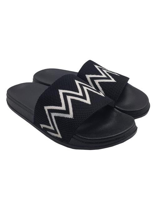women black knitted flip flop - 20297093 - Standard Image - 0