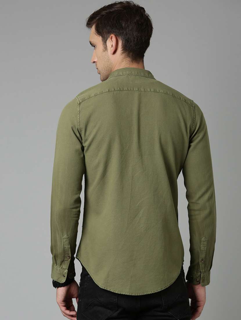 mens solid casual shirt - 20298140 -  Standard Image - 2