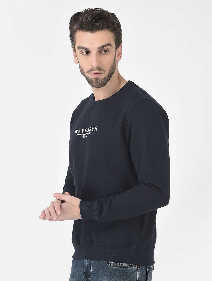 men black round neck sweatshirts - 20298466 - Standard Image - 2