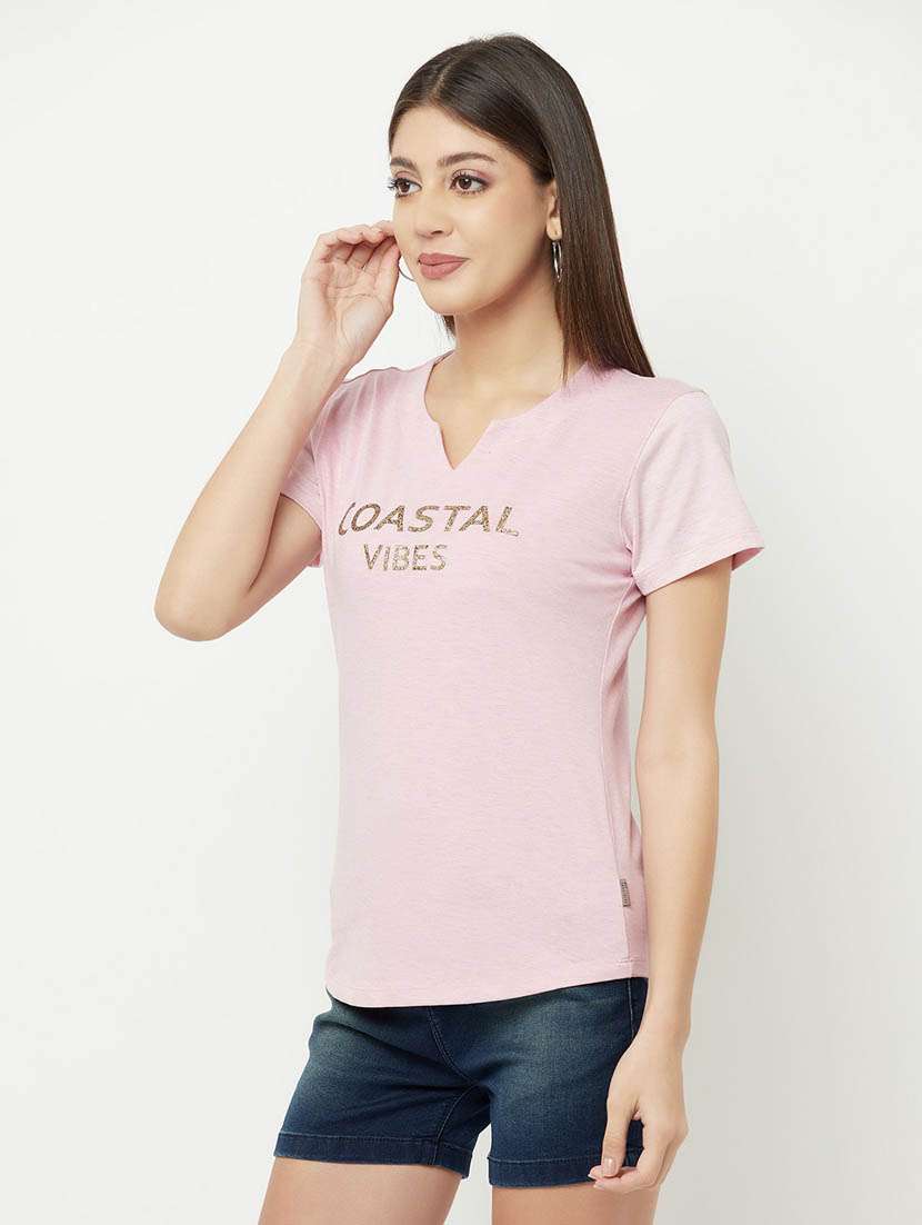 pink typography regular t-shirt - 20298853 -  Standard Image - 2