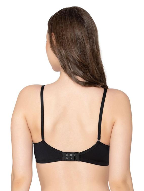 black polyamide tshirt bra - 20299177 - Standard Image - 2
