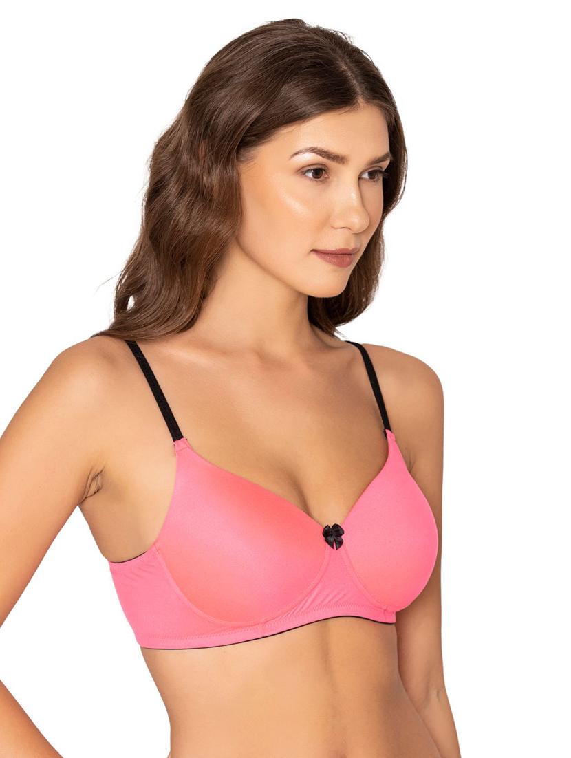 pink polyamide t-shirt bra - 20299201 - Standard Image - 2