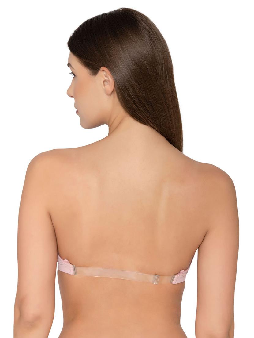 pink polyamide regular bra - 20299246 - Standard Image - 2