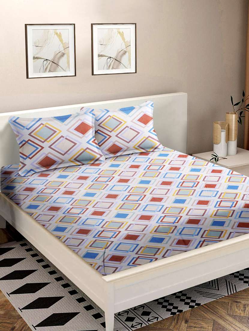 double queen bedsheet with 2 pillow covers