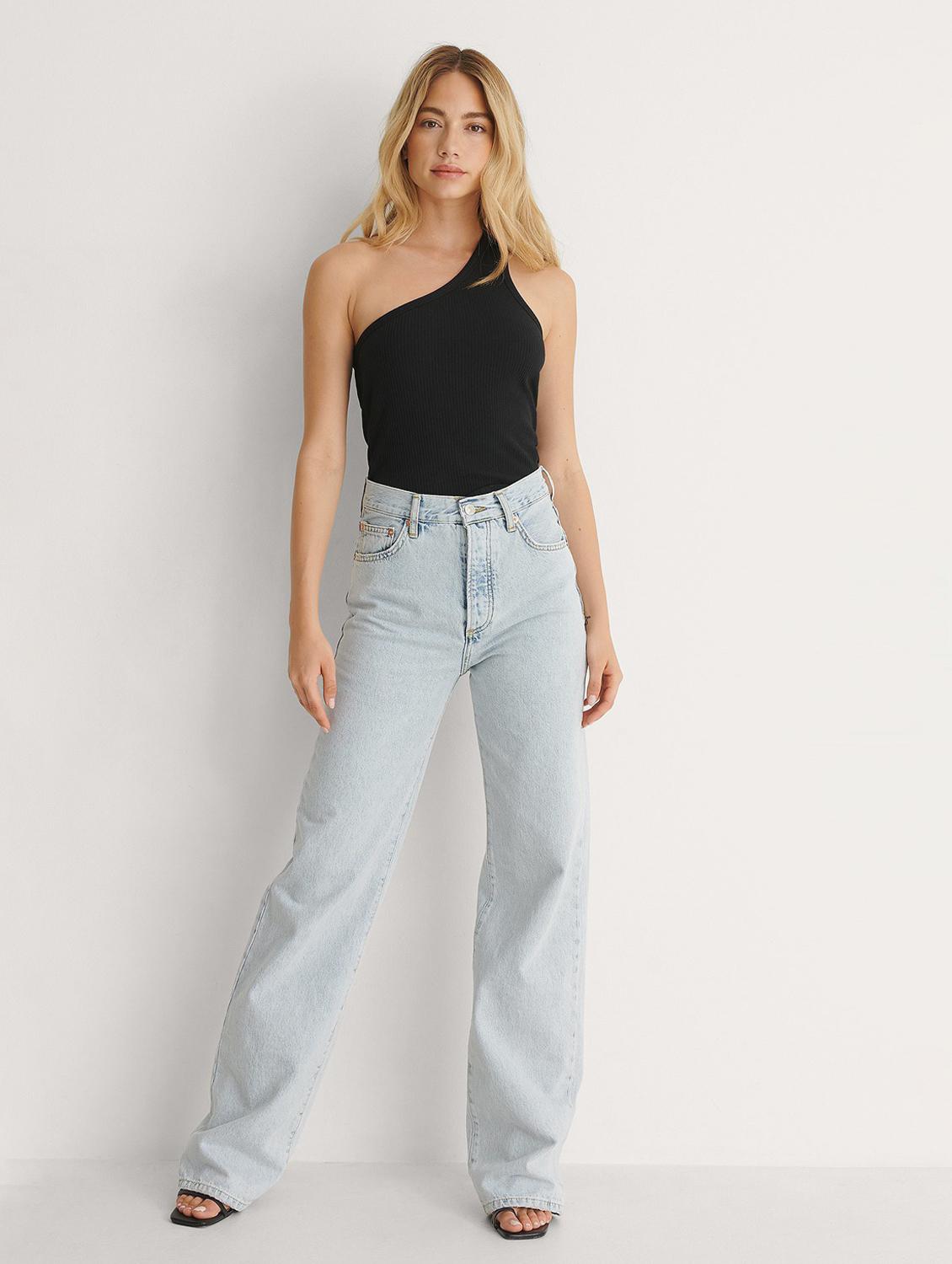 black cotton blend crop top - 20299388 - Standard Image - 2