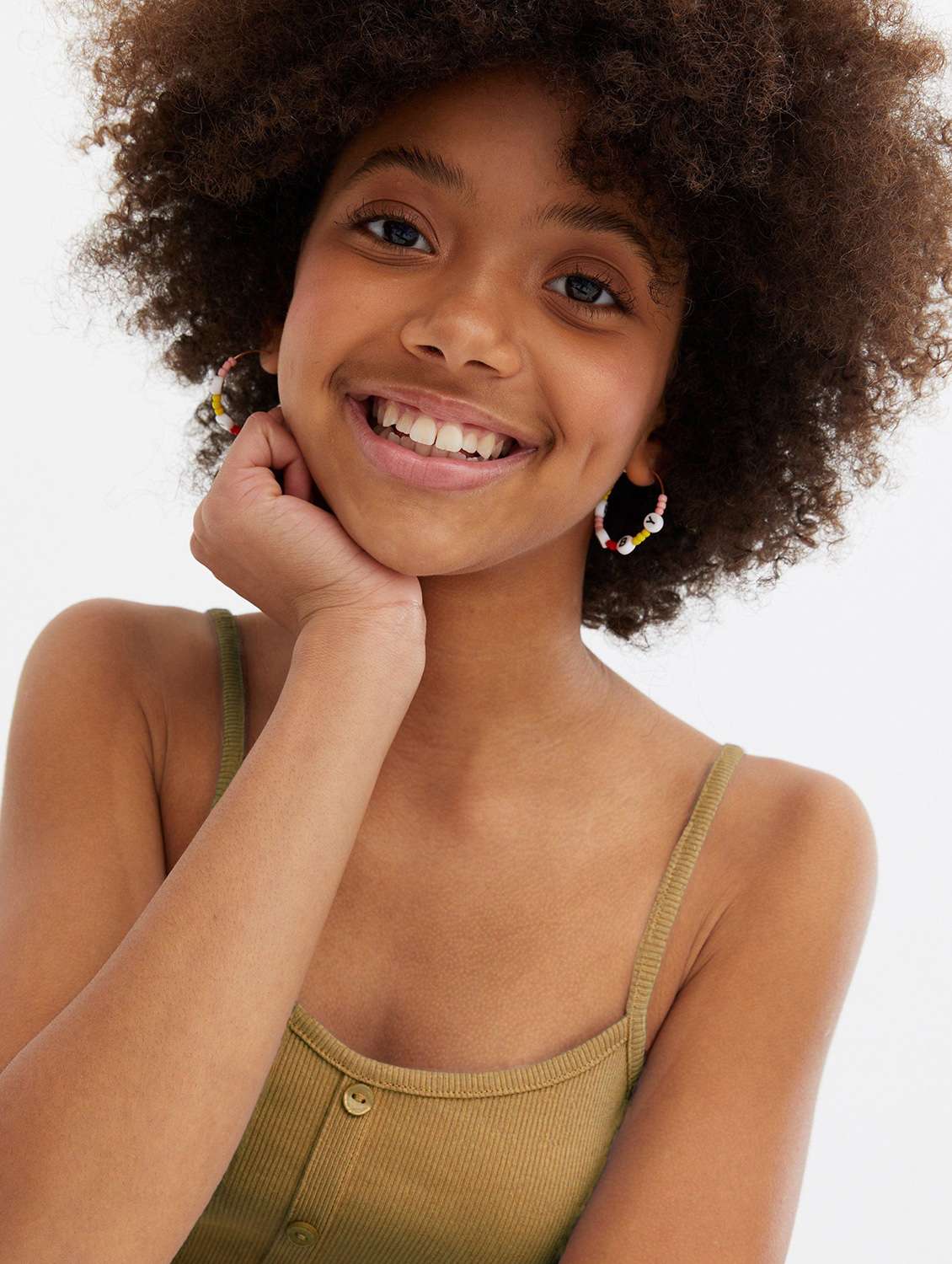 brown cotton blend camisole top - 20299613 -  Standard Image - 2