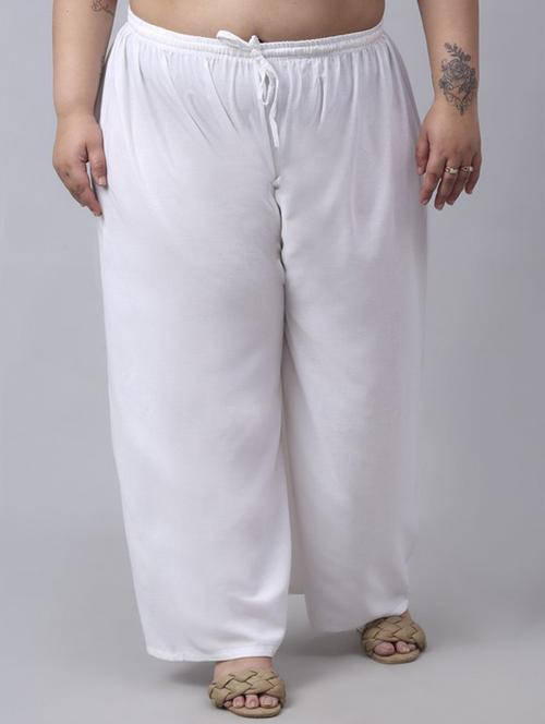 women mid rise solid flared palazzo - 20300682 - Standard Image - 0