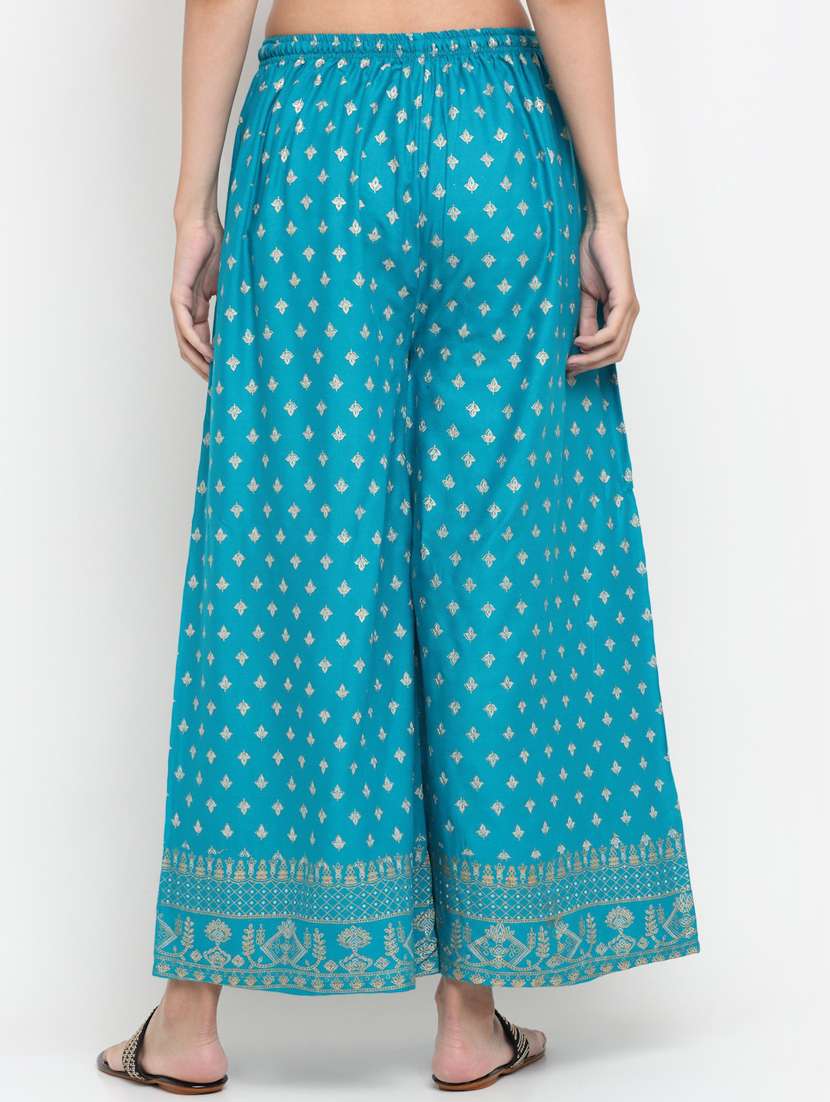 ai aqua printed palazzo - 20300690 -  Standard Image - 2