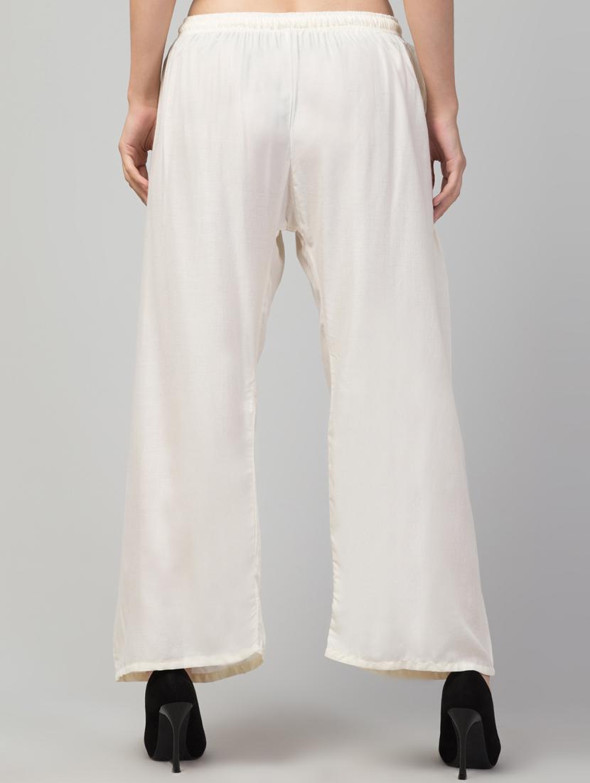 women mid rise solid flared palazzo - 20300701 - Standard Image - 2