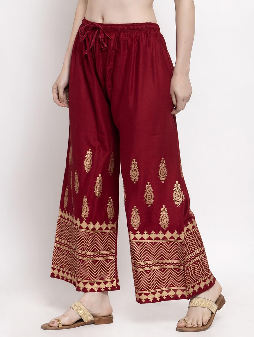 set of 2 bottom placement print palazzo - 20300718 - Standard Image - 2