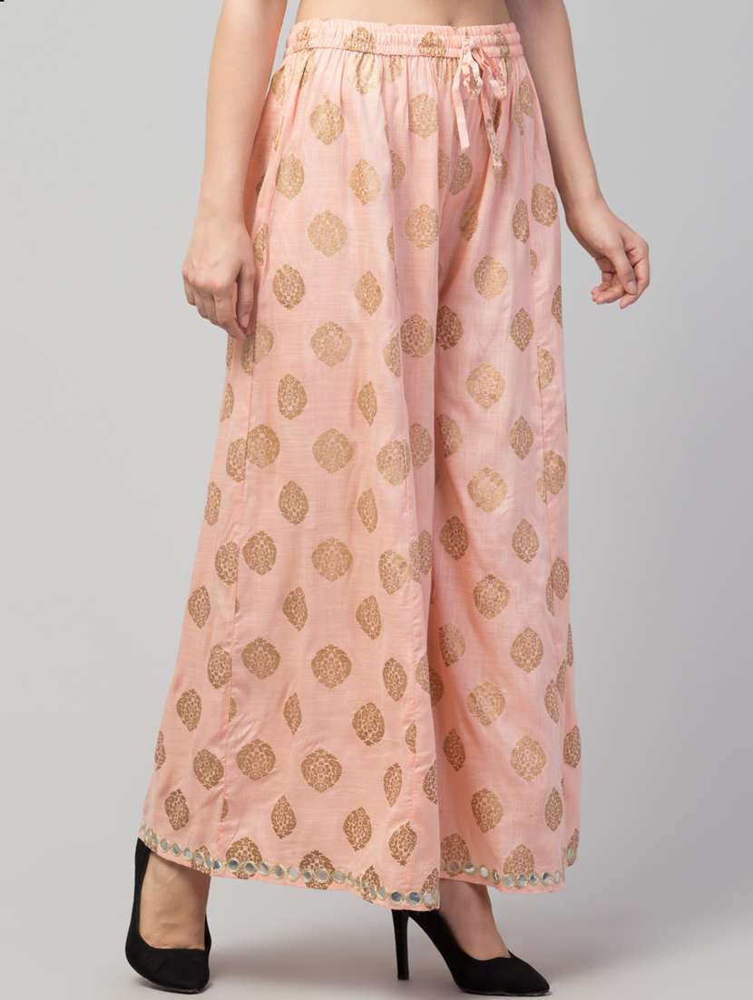 women floral print viscose palazzo - 20300740 -  Standard Image - 2