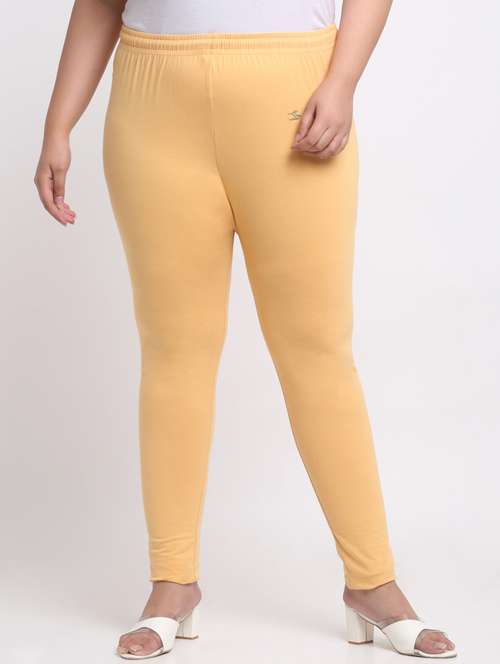 women mid rise solid legging - 20300825 - Standard Image - 0