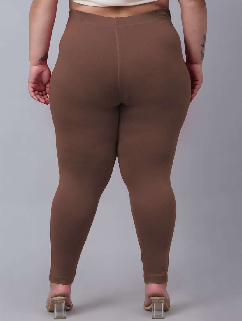 women mid rise solid legging - 20300846 -  Standard Image - 2